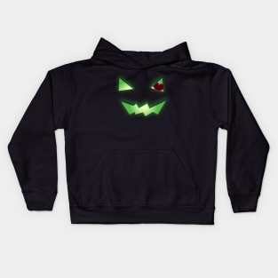 Halloween In My Heart - Glowing Green See-Through Jack-O-Lantern Kids Hoodie